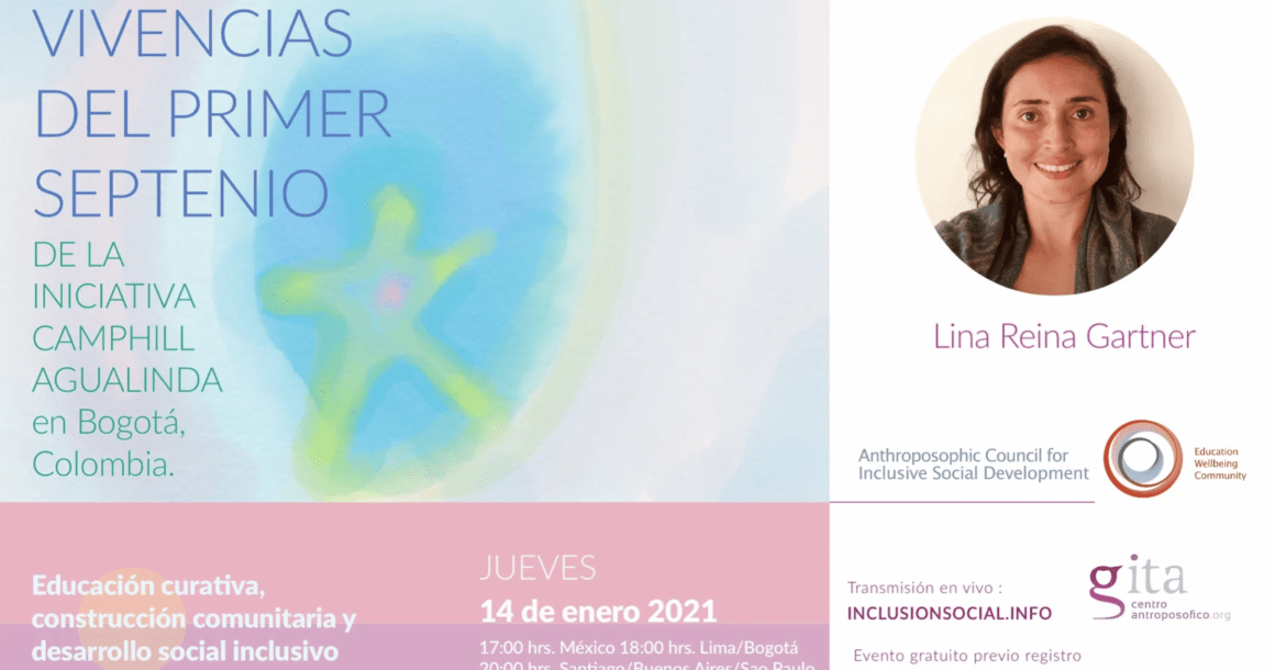 7 Jahre Camphill-Initiative Agualinda – 7. Vortrag der lateinamerikanischen Vortragsreihe (14. Januar 2021) 7 Jahre Camphill-Initiative Agualinda – 7. Vortrag der lateinamerikanischen Vortragsreihe (14. Januar 2021)