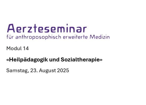 Ärzteseminar Modul 14 «Heilpädagogik und Sozialtherapie»